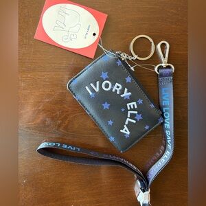 Ivory Ella Black and Blue Star Wallet